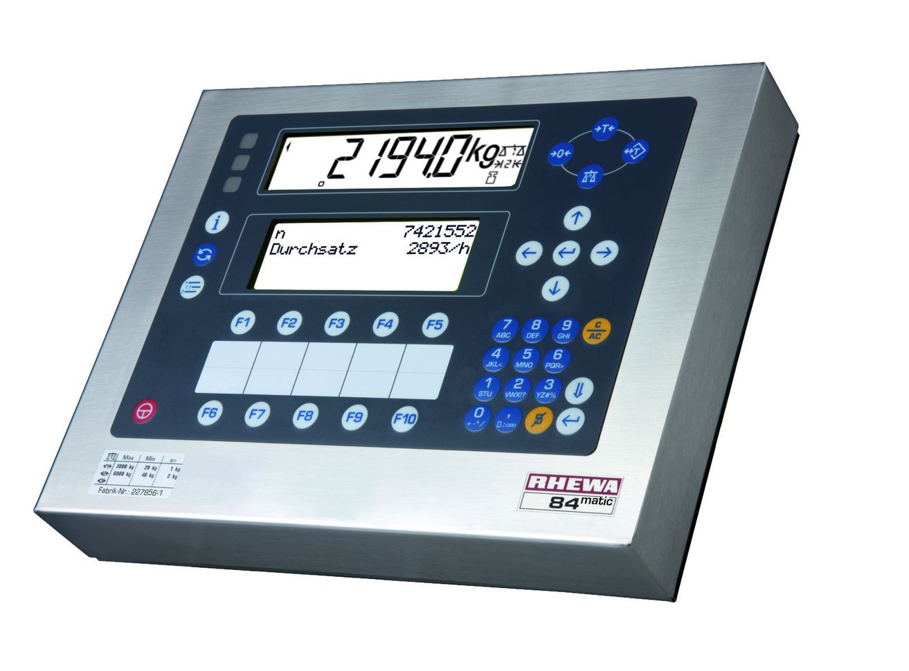 The 84matic with excellent readability and 38 keys