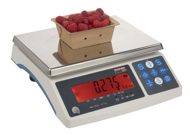 Das Display der Kontrollwaage 924 zeigt Rot an, wenn zu viel Gewicht aufgelegt ist