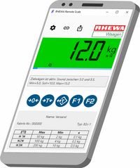 Représentation de l'application Remote Scale RHEWA